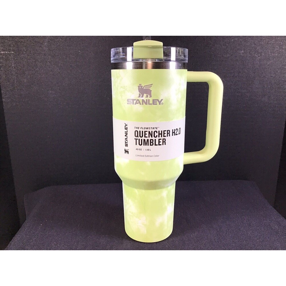 Stanley Flowstate Tumbler 40oz CITRON TIE DYE LIMITED EDITION Quencher H2.0 New